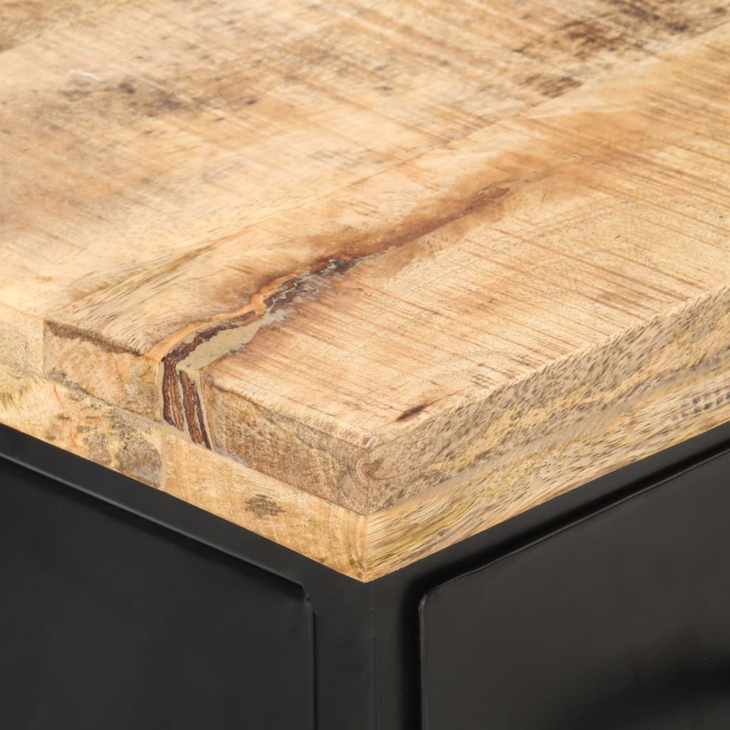 TV-Schrank 90x30x41 cm Raues Mangoholz - Pazzar.ch