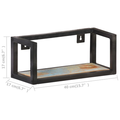 Wandregale 2 Stk. 40 cm Altholz Massiv - Pazzar.ch