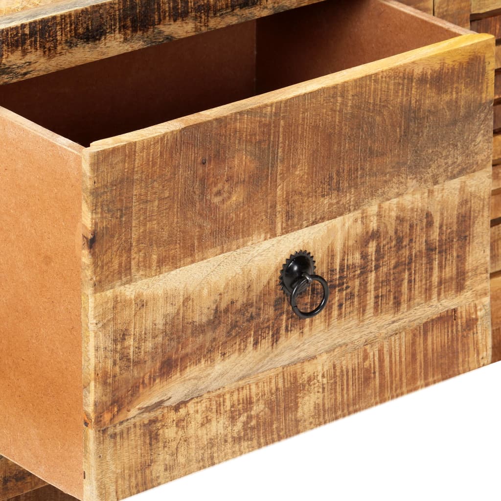 TV-Schrank 120x30x40 cm Raues Mangoholz - Pazzar.ch