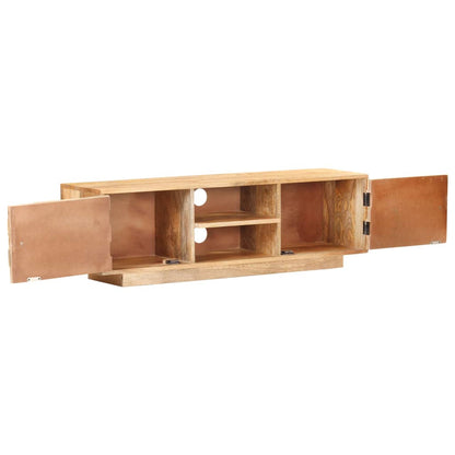 TV-Schrank 116x30x35 cm Mango Massivholz - Pazzar.ch