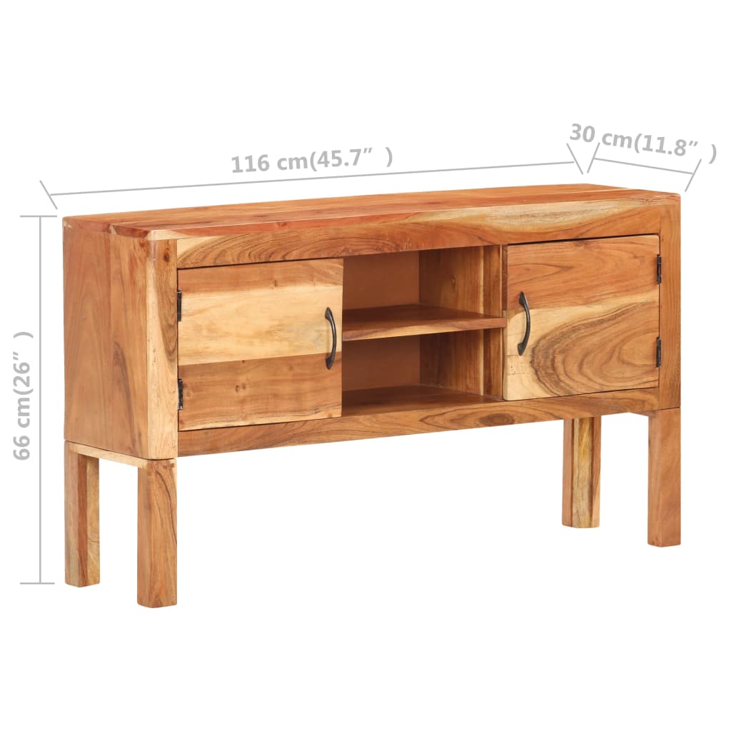 Sideboard 116x30x66 cm Akazie Massivholz - Pazzar.ch