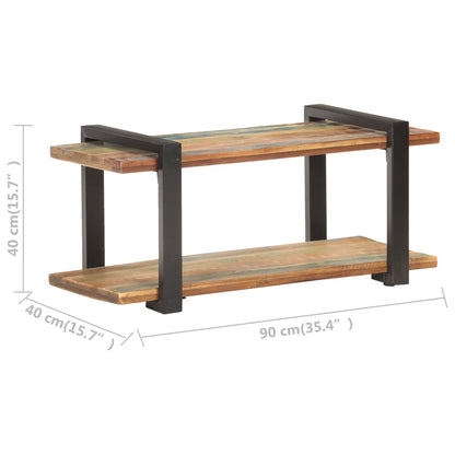 TV-Schrank 90x40x40 cm Recyceltes Massivholz - Pazzar.ch