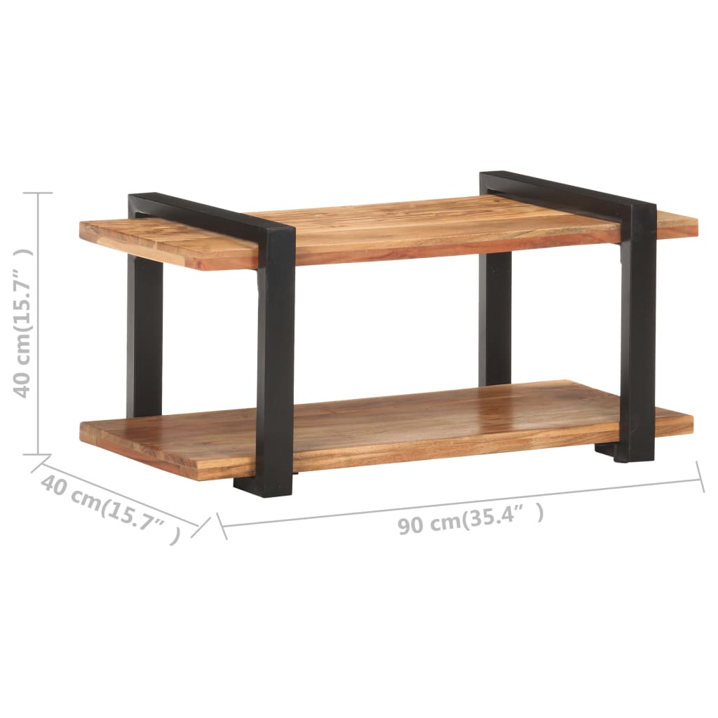 TV-Schrank 90x40x40 cm Massivholz Akazie - Pazzar.ch
