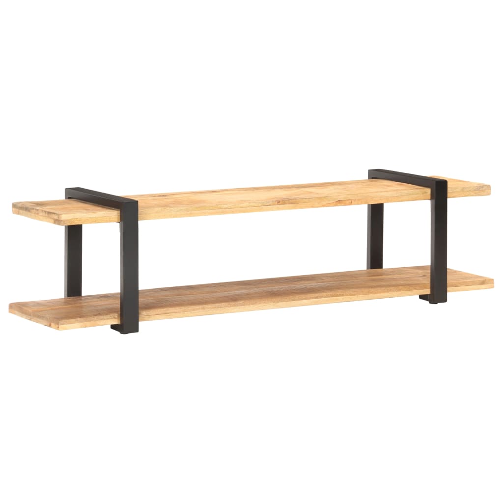 TV-Schrank 160x40x40 cm Raues Mango-Massivholz - Pazzar.ch