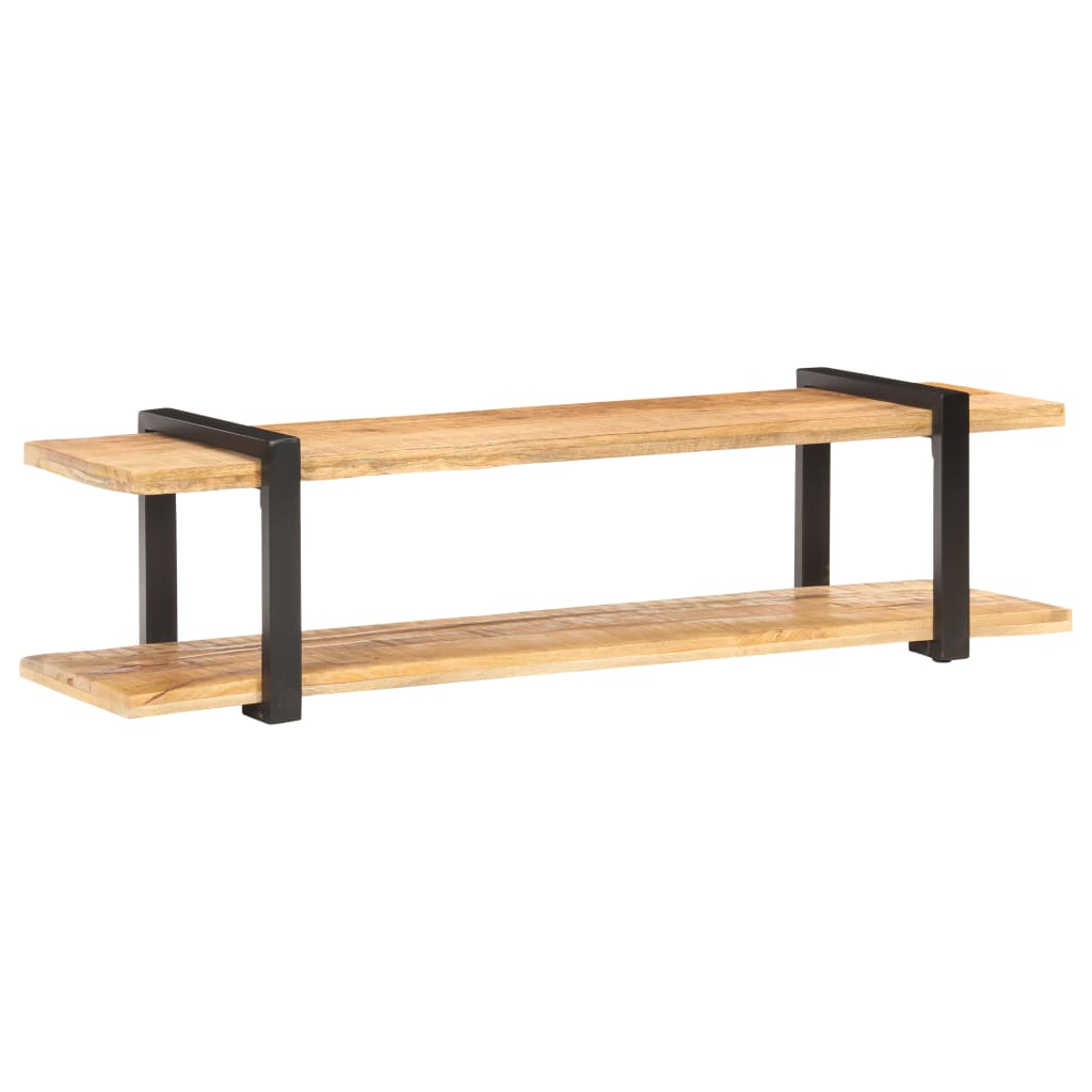 TV-Schrank 160x40x40 cm Raues Mango-Massivholz - Pazzar.ch