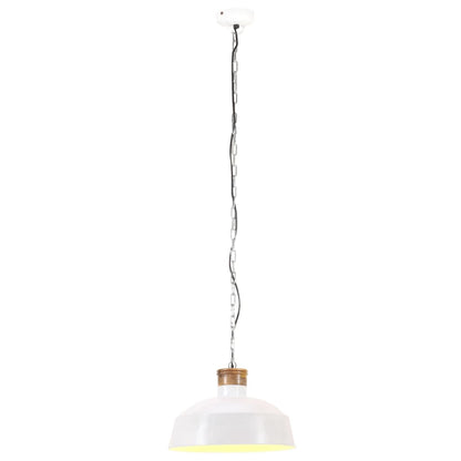 Hängelampe Industriestil 58 cm Weiß E27 - Pazzar.ch