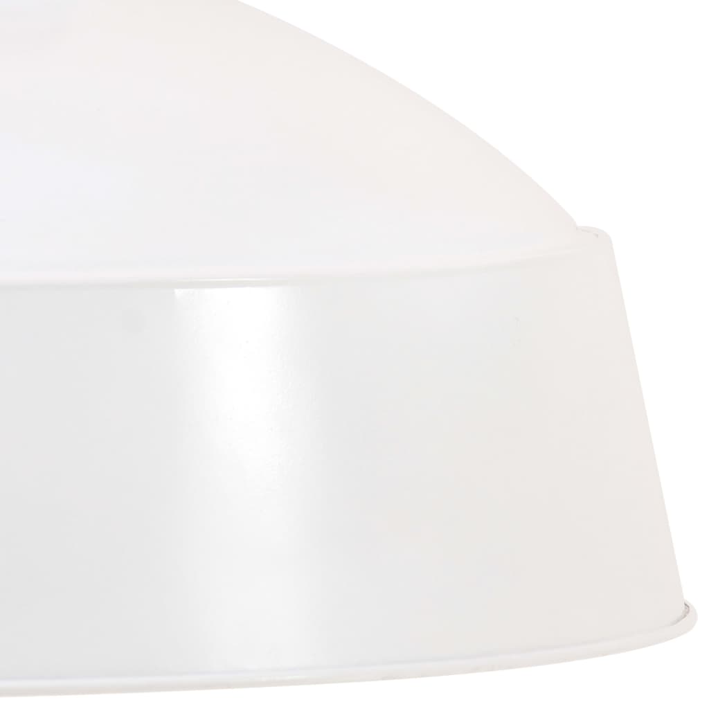 Hängelampe Industriestil 58 cm Weiß E27 - Pazzar.ch