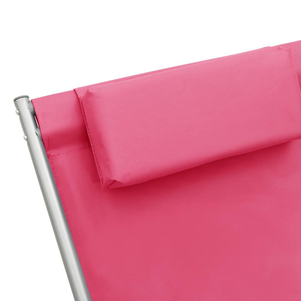 Schaukelstühle 2 Stk. Stahl Rosa - Pazzar.ch