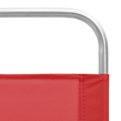 Klappbare Strandstühle 2 Stk. Rot Stoff - Pazzar.ch