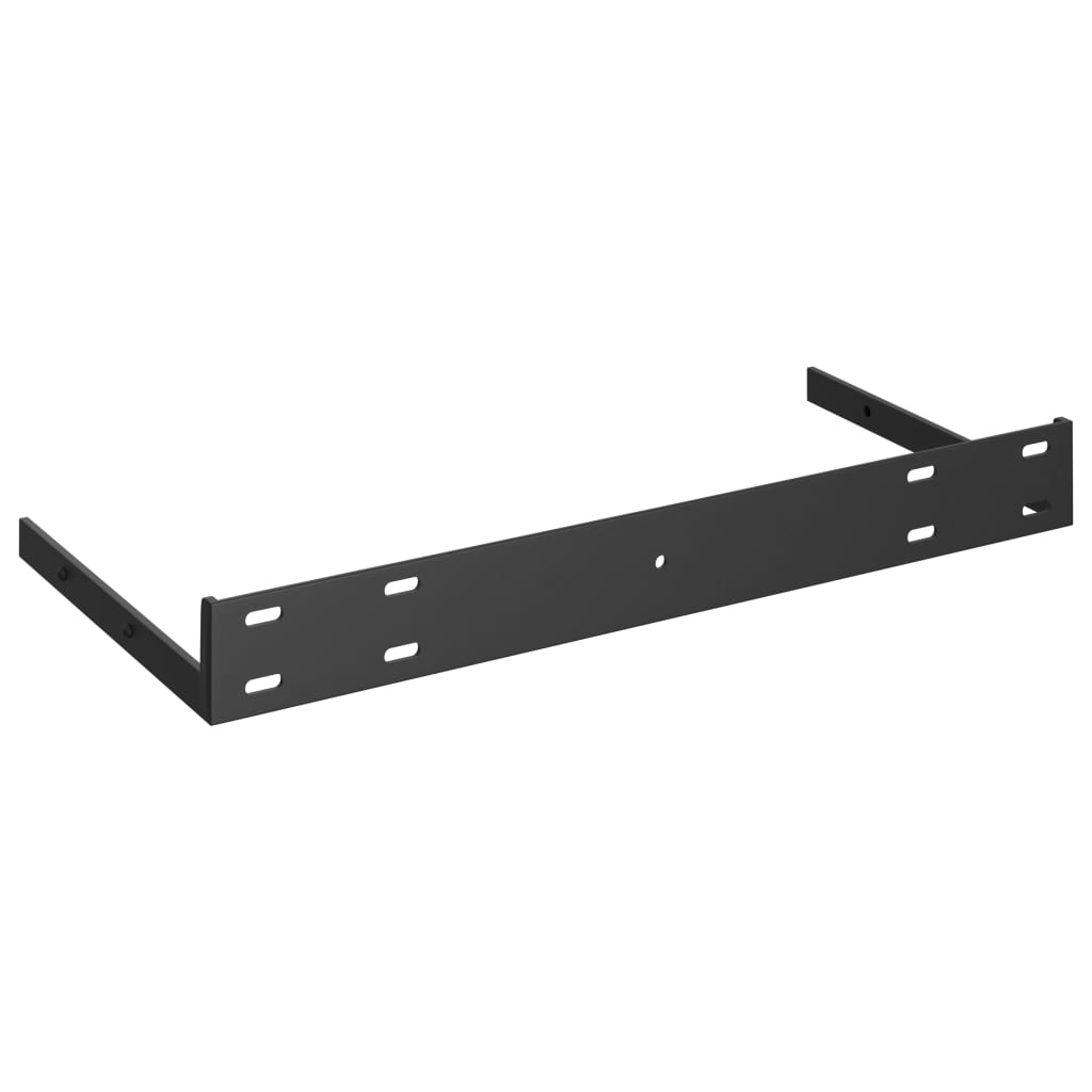 Schweberegale 4 Stk. Hochglanz-Schwarz 50x23x3,8 cm MDF - Pazzar.ch