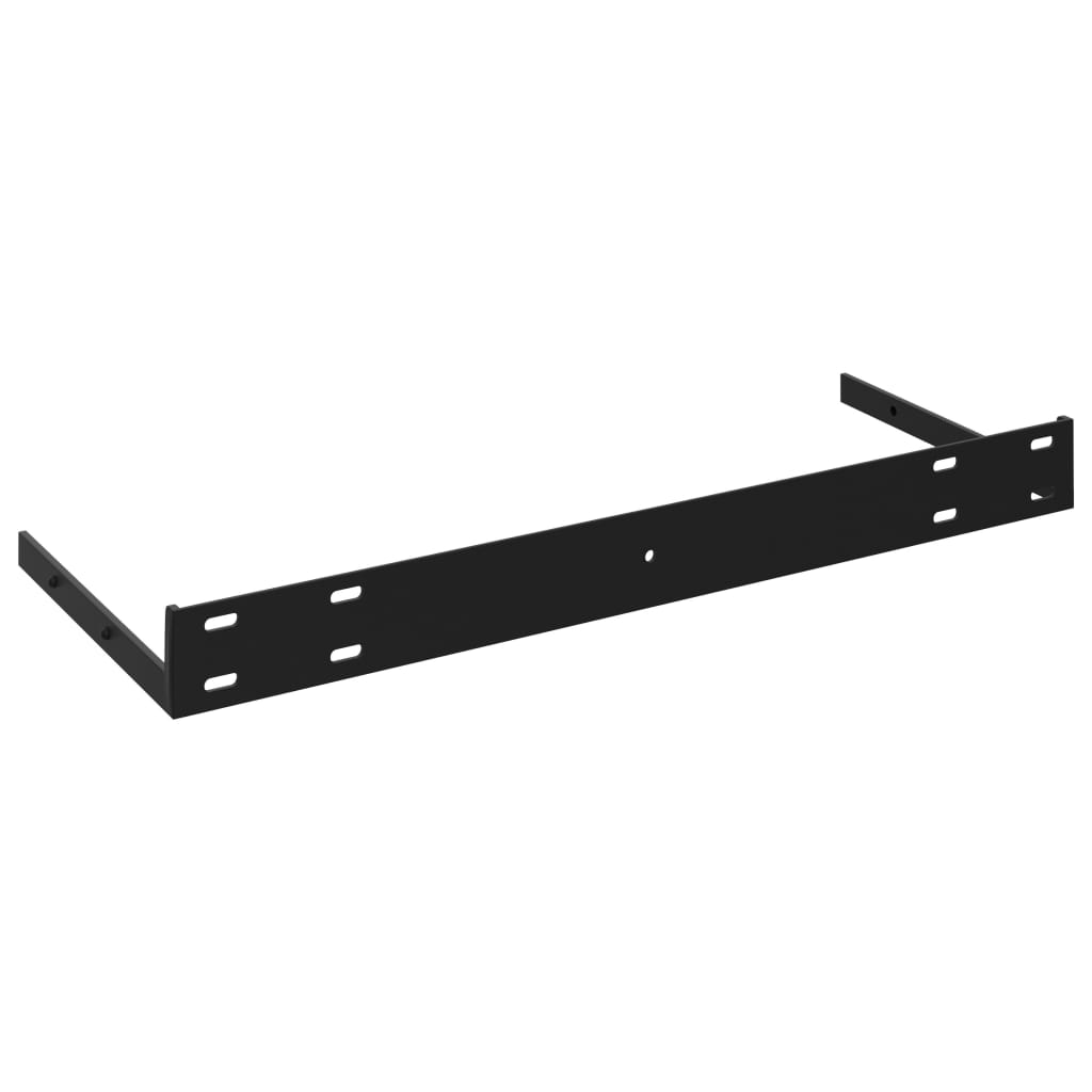 Schweberegal Hochglanz-Schwarz 80x23,5x3,8 cm MDF - Pazzar.ch