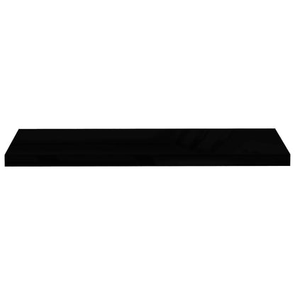 Wandregale Schwebend 4 Stk. Hochglanz-Schwarz 90x23,5x3,8cm MDF - Pazzar.ch