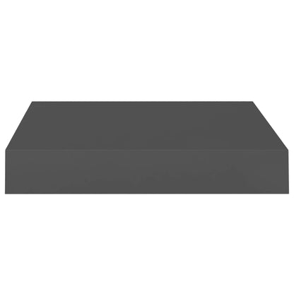 Schweberegal Hochglanz-Grau 23x23,5x3,8 cm MDF - Pazzar.ch