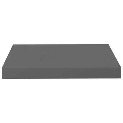 Schweberegale 4 Stk. Hochglanz-Grau 40x23x3,8 cm MDF - Pazzar.ch