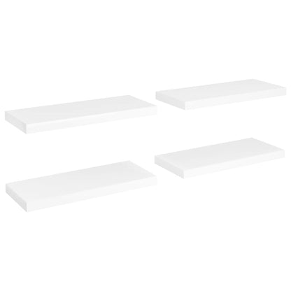 Schweberegale 4 Stk. Weiß 60x23,5x3,8 cm MDF - Pazzar.ch
