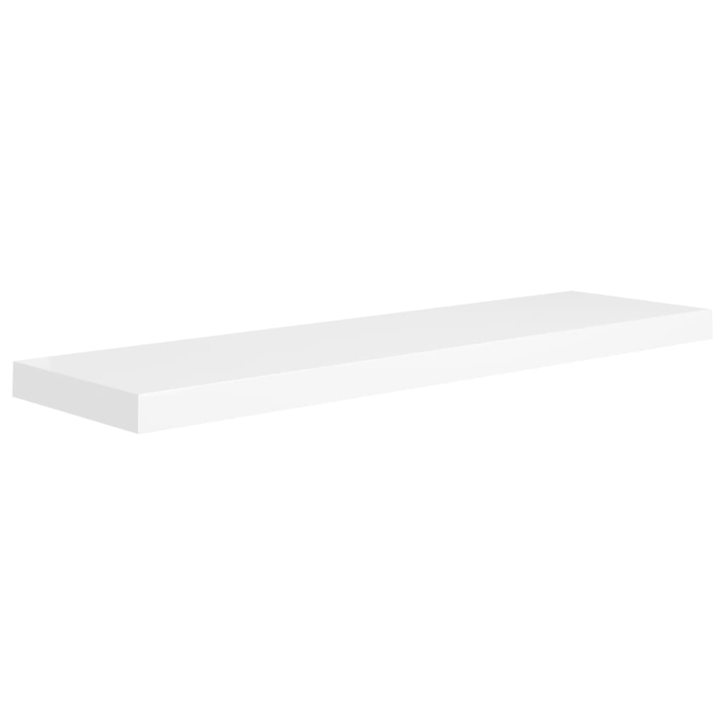 Schweberegale 2 Stk. Weiß 90x23,5x3,8 cm MDF - Pazzar.ch