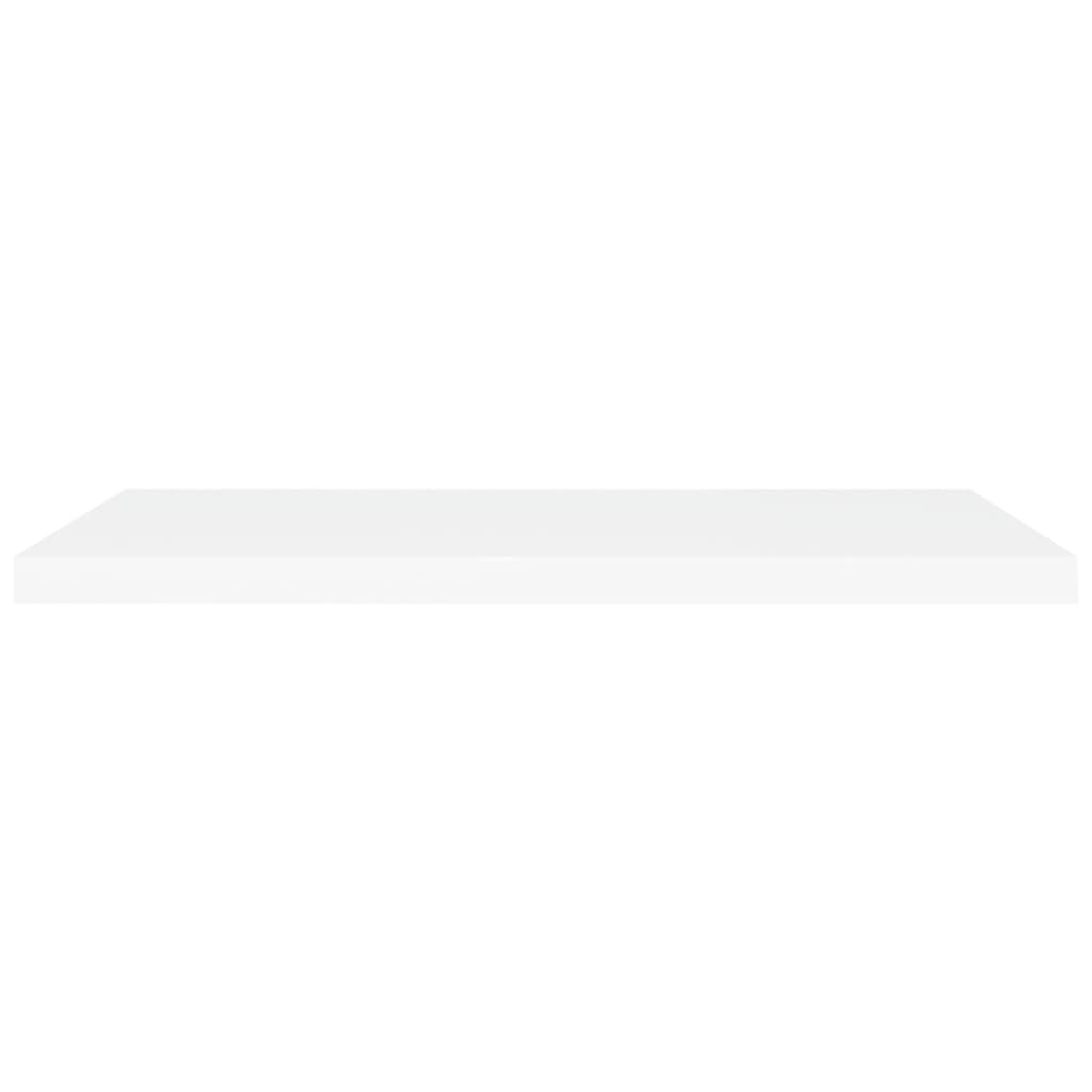 Schweberegale 2 Stk. Weiß 90x23,5x3,8 cm MDF