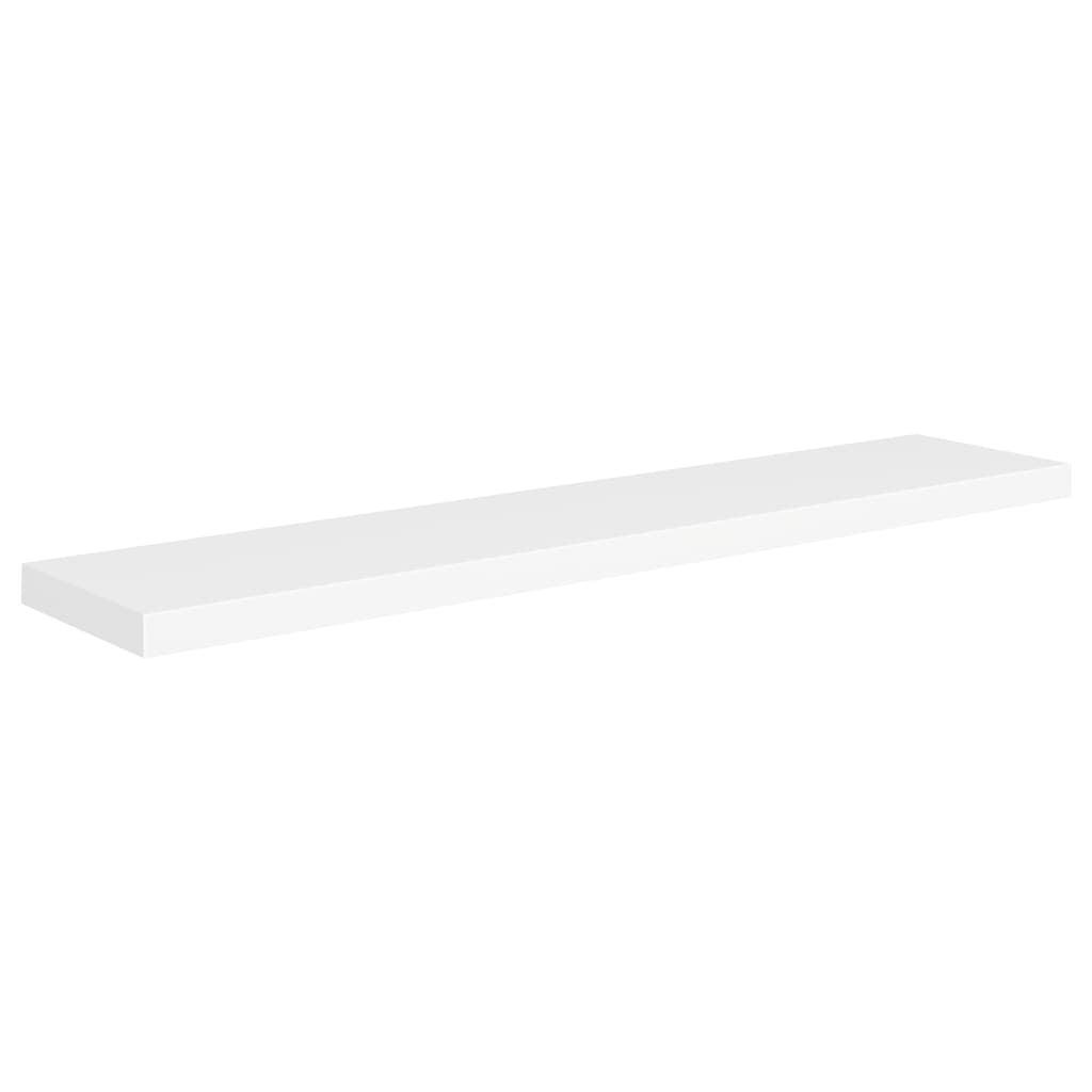 Schweberegale 4 Stk. Weiß 120x23,5x3,8 cm MDF