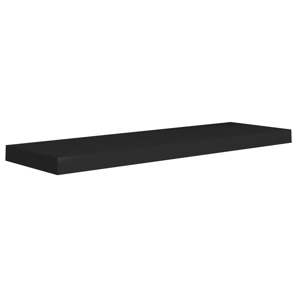 Schweberegal Schwarz 80x23,5x3,8 cm MDF - Pazzar.ch