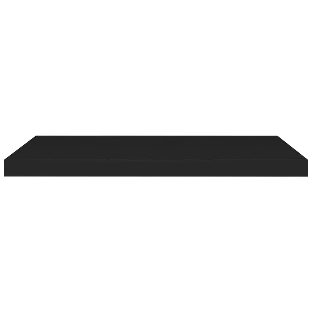 Schweberegal Schwarz 80x23,5x3,8 cm MDF - Pazzar.ch