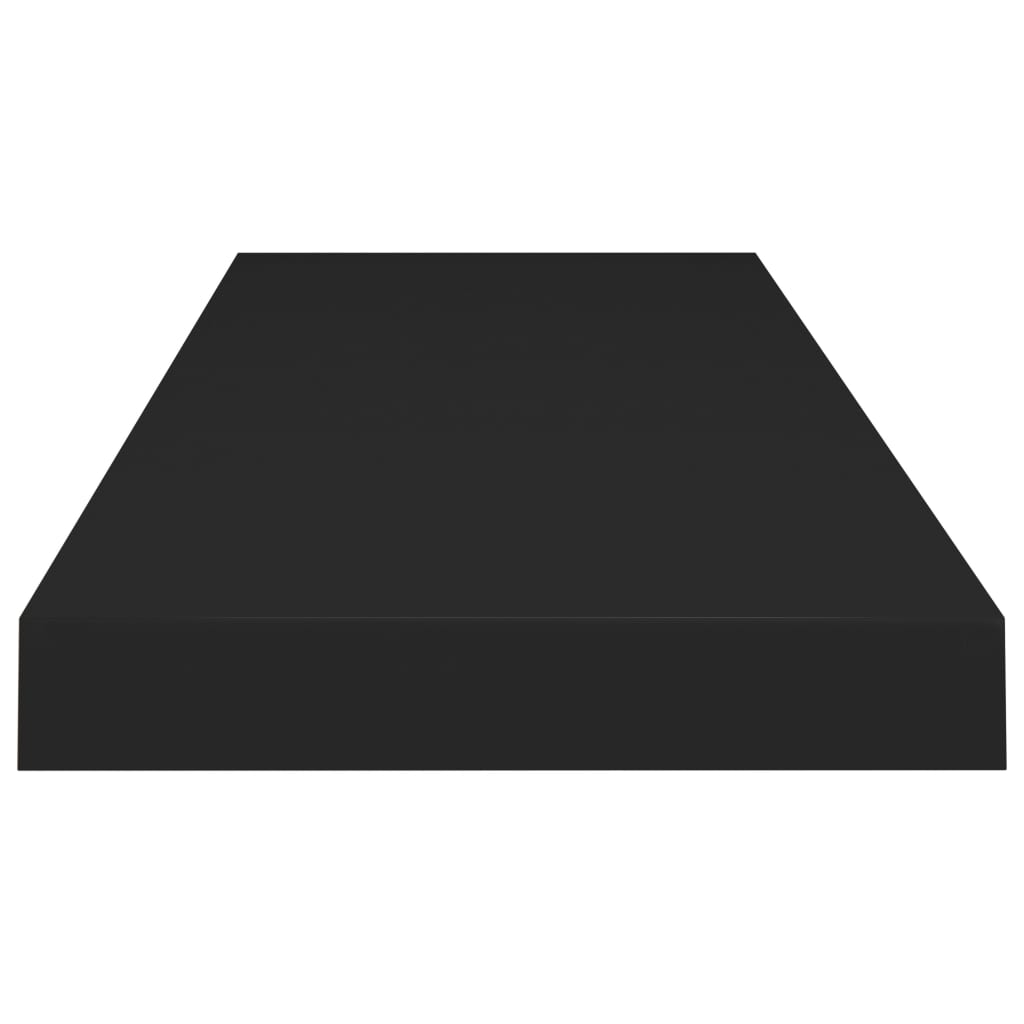 Schweberegal Schwarz 80x23,5x3,8 cm MDF - Pazzar.ch