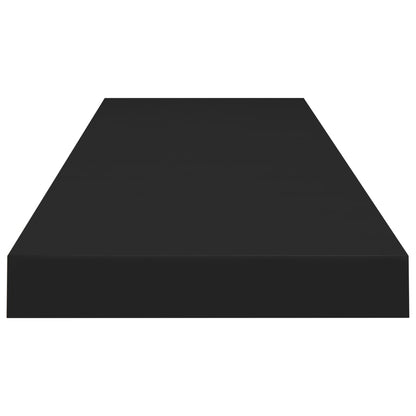 Schweberegale 4 Stk. Schwarz 90x23,5x3,8 cm MDF - Pazzar.ch
