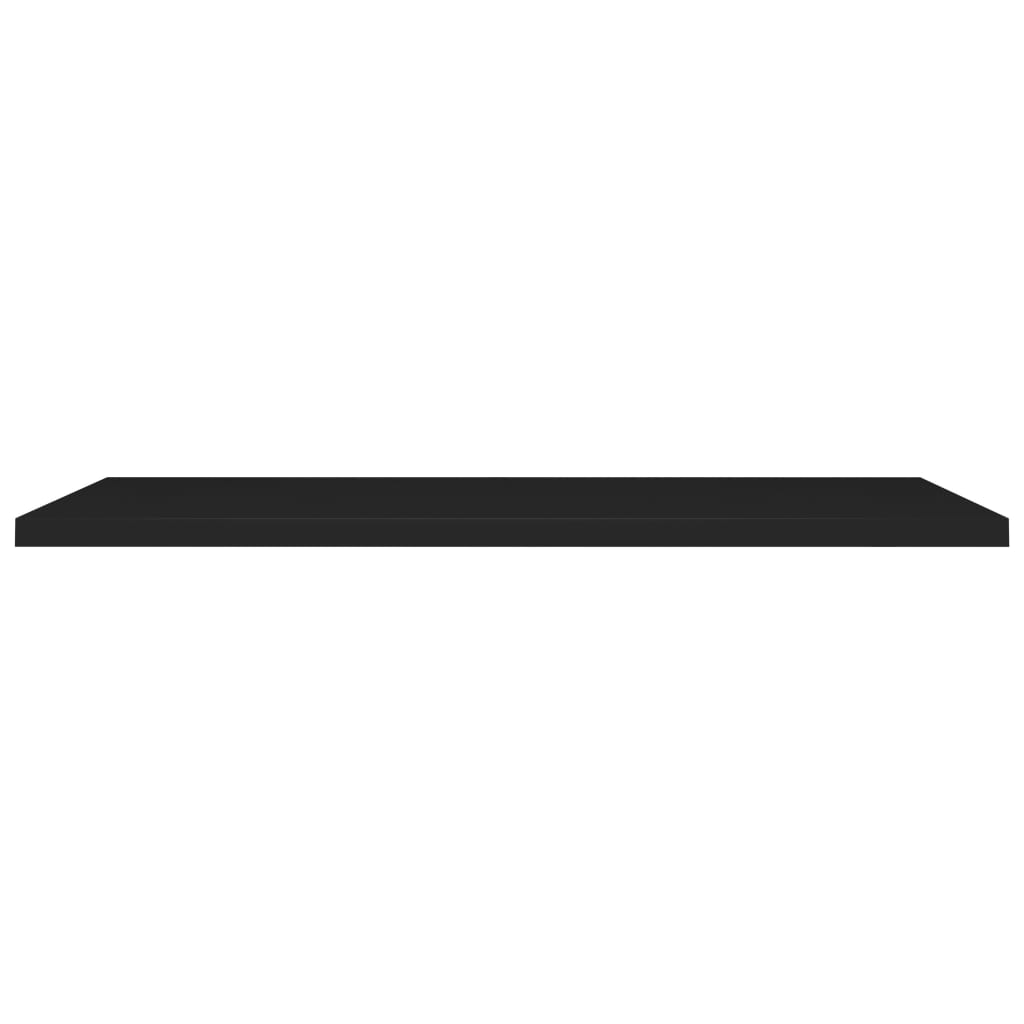 Schweberegale 2 Stk. Schwarz 120x23,5x3,8 cm MDF - Pazzar.ch