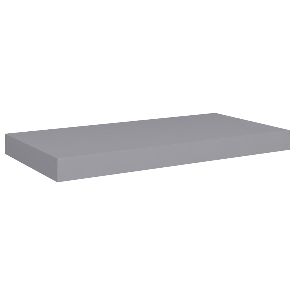 Schweberegale 4 Stk. Grau 50x23x3,8 cm MDF - Pazzar.ch