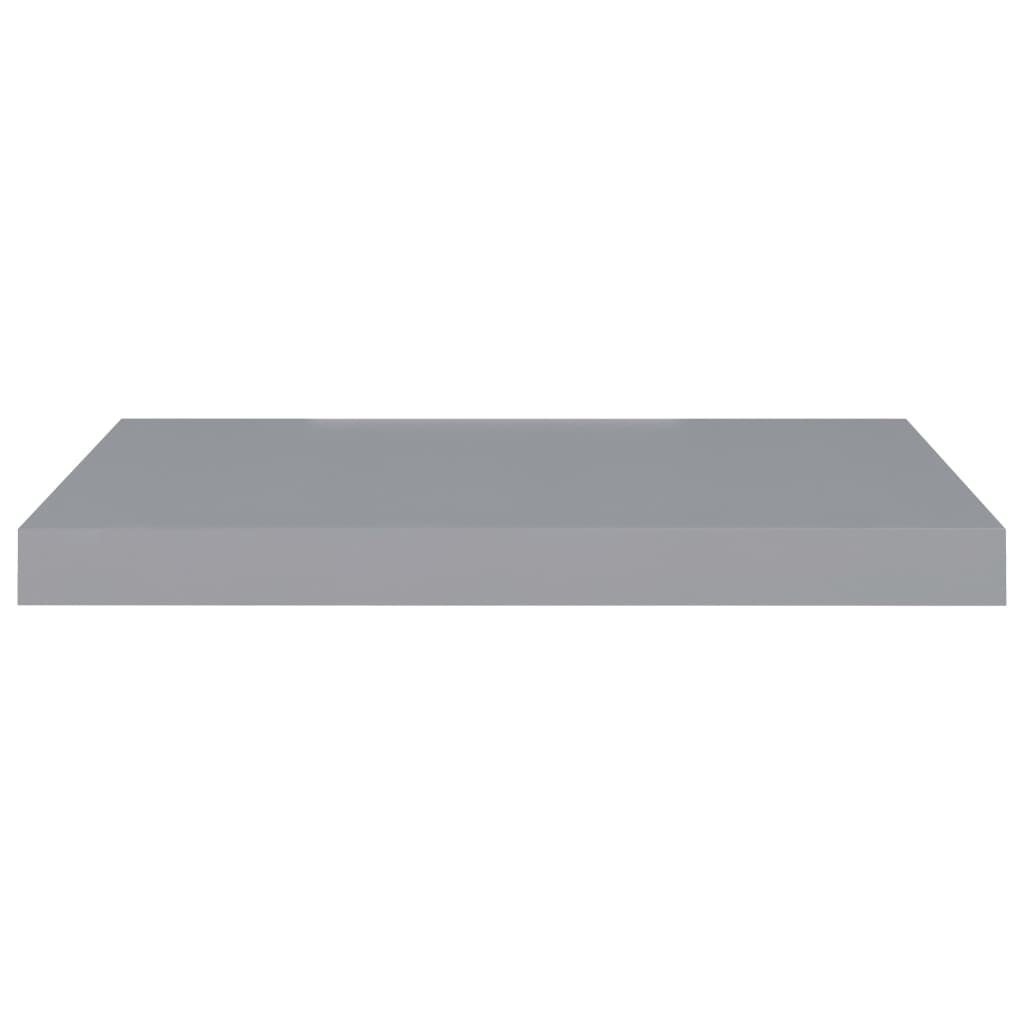 Schweberegale 4 Stk. Grau 60x23,5x3,8cm MDF - Pazzar.ch