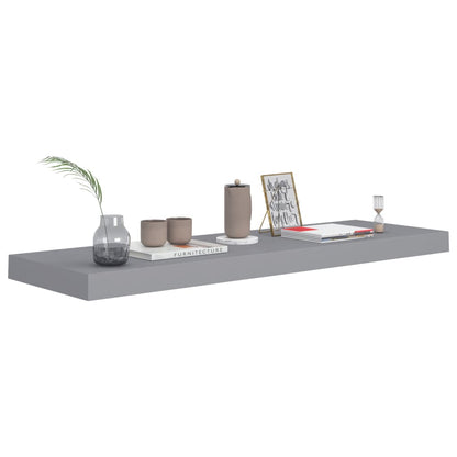 Schweberegal Grau 80x23,5x3,8 cm MDF - Pazzar.ch