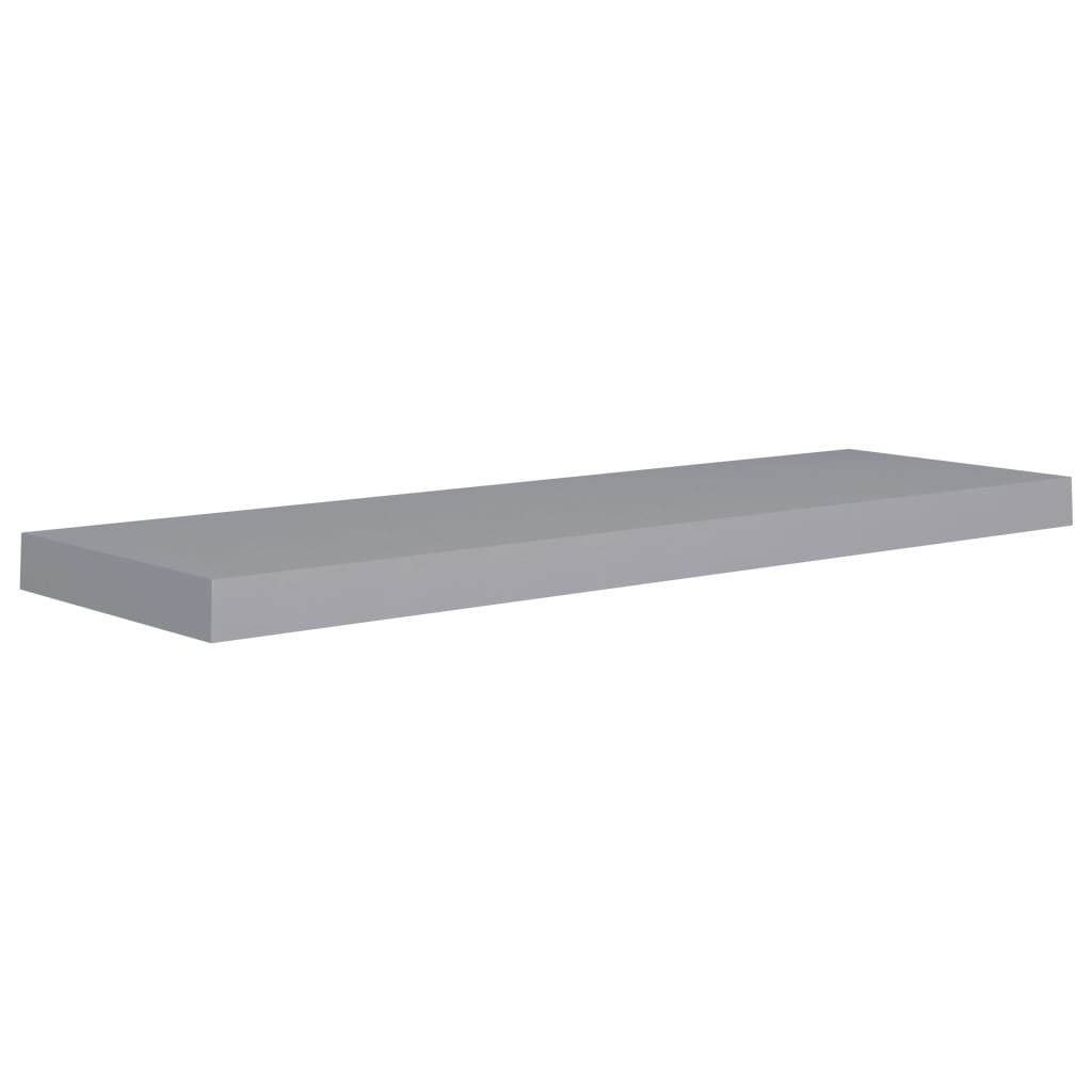 Schweberegale 4 Stk. Grau 80x23,5x3,8 cm MDF - Pazzar.ch