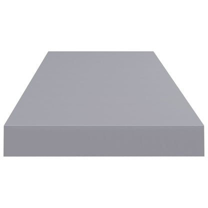 Schweberegale 4 Stk. Grau 80x23,5x3,8 cm MDF - Pazzar.ch