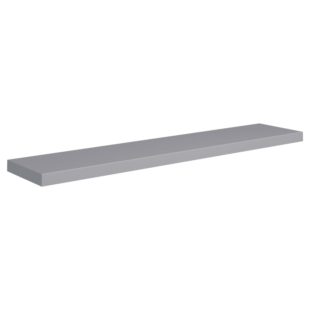 Schwebende Wandregale 4 Stk. Grau 120x23,5x3,8 cm MDF - Pazzar.ch