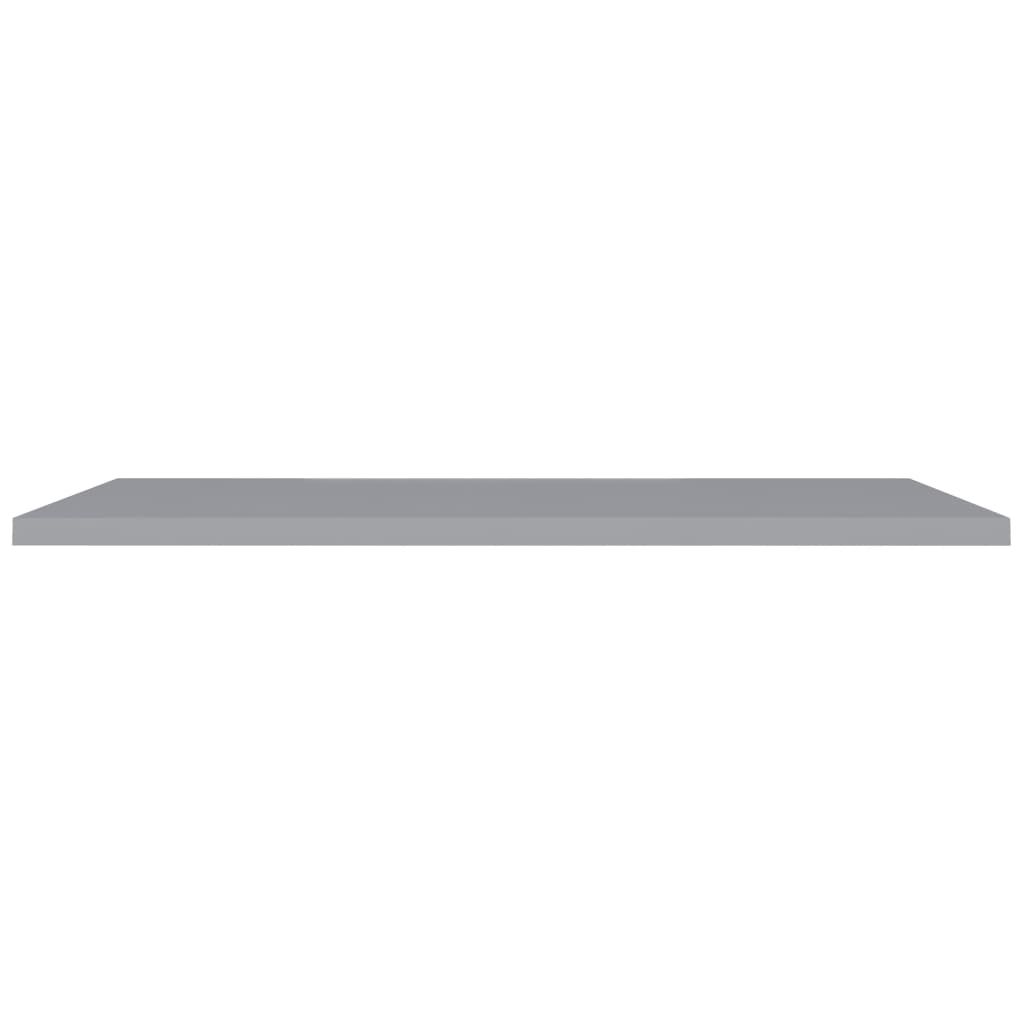 Schwebende Wandregale 4 Stk. Grau 120x23,5x3,8 cm MDF - Pazzar.ch