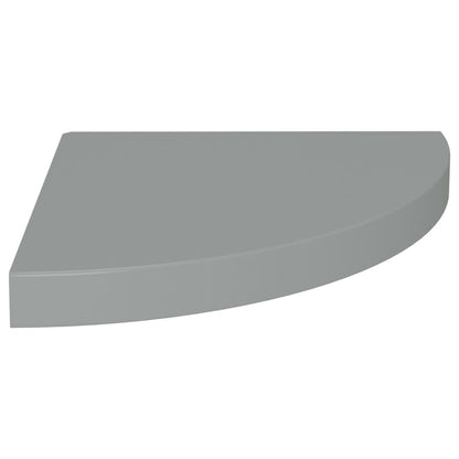 Eck-Schweberegale 4 Stk. Grau 35x35x3,8 cm MDF - Pazzar.ch