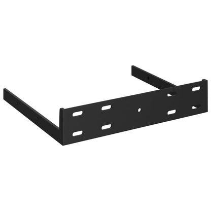Eck-Schweberegale 4 Stk. Grau 35x35x3,8 cm MDF - Pazzar.ch