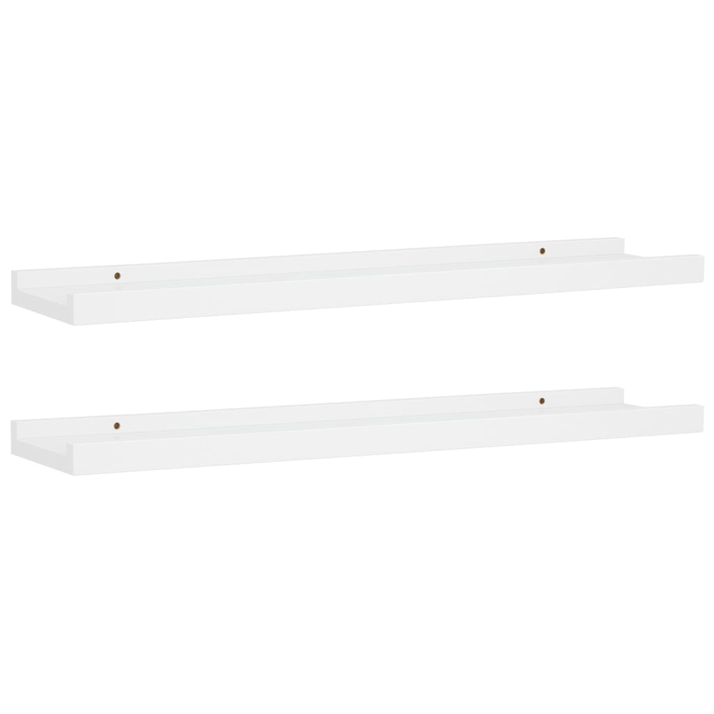 Bilderleisten 2 Stk. Weiß 60x9x3 cm MDF - Pazzar.ch