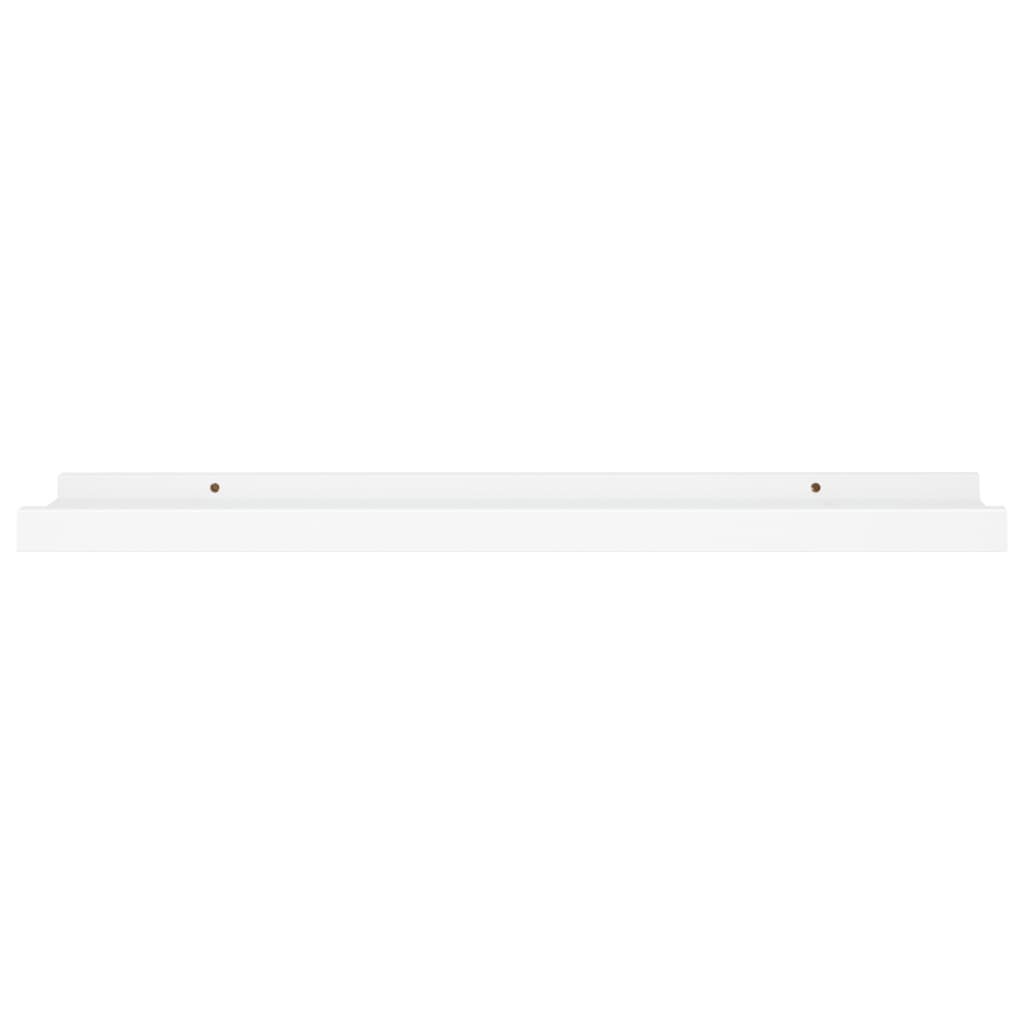 Bilderleisten 2 Stk. Weiß 60x9x3 cm MDF - Pazzar.ch