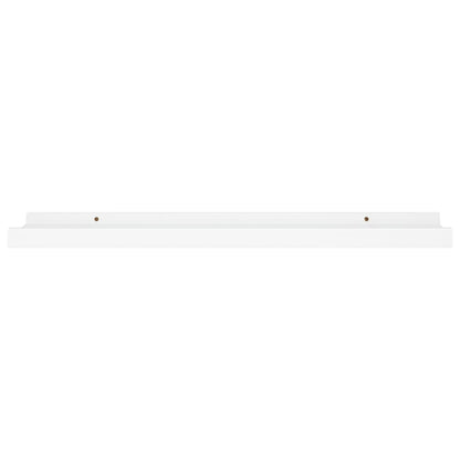 Bilderleisten 2 Stk. Weiß 60x9x3 cm MDF - Pazzar.ch