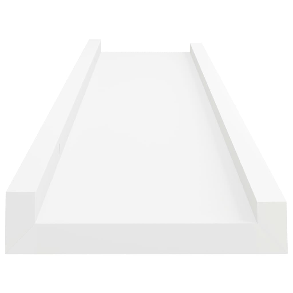 Bilderleisten 2 Stk. Weiß 60x9x3 cm MDF - Pazzar.ch