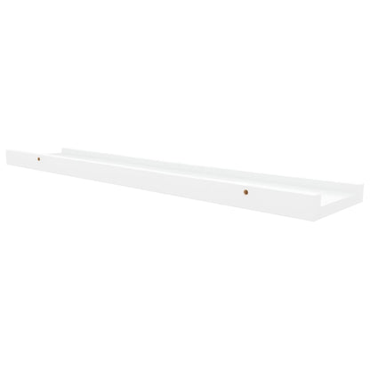 Bilderleisten 2 Stk. Weiß 60x9x3 cm MDF - Pazzar.ch