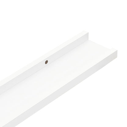 Bilderleisten 2 Stk. Weiß 60x9x3 cm MDF - Pazzar.ch