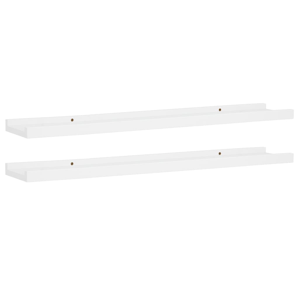 Bilderleisten 2 Stk. Weiß 80x9x3 cm MDF - Pazzar.ch