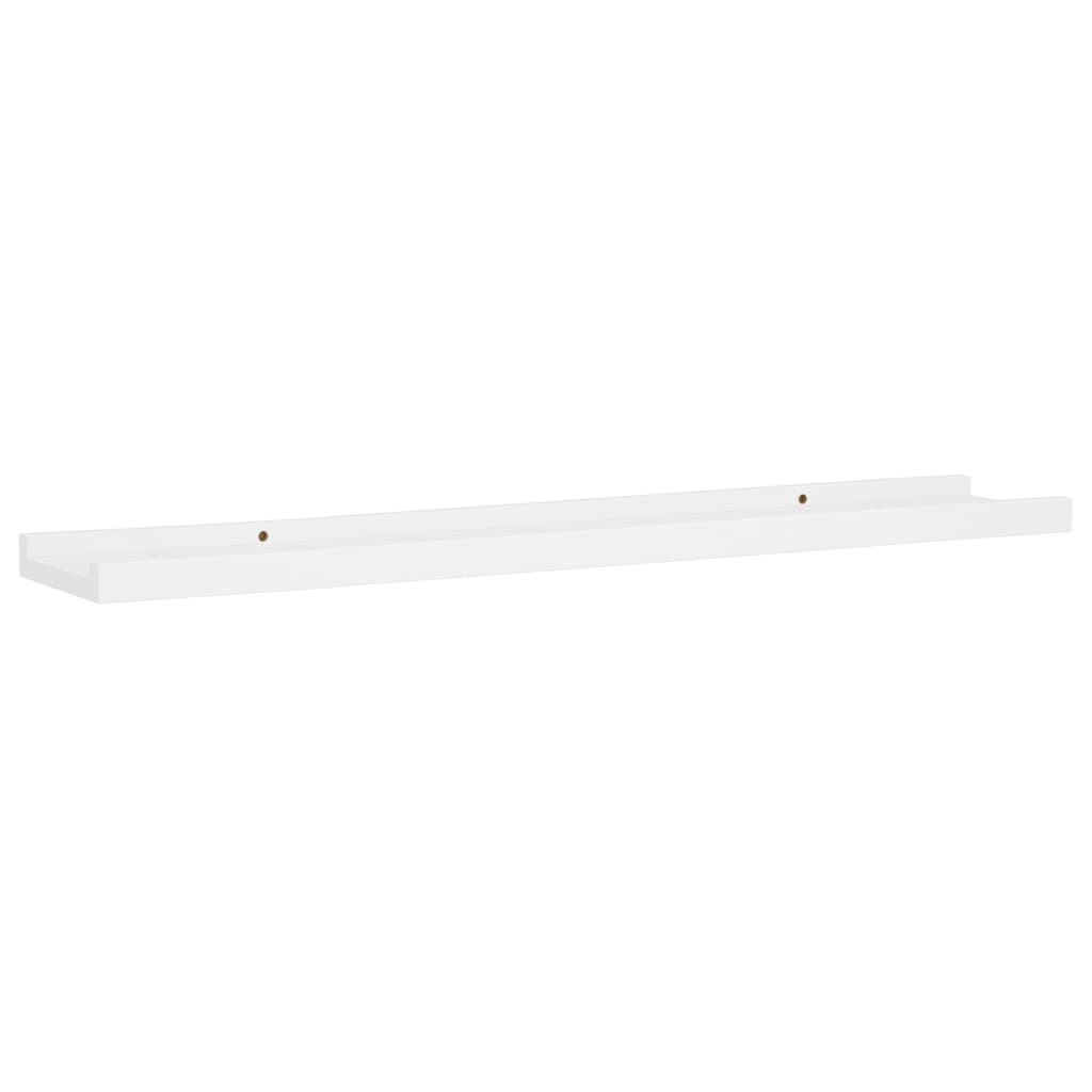 Bilderleisten 2 Stk. Weiß 80x9x3 cm MDF - Pazzar.ch