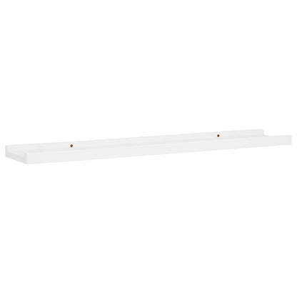 Bilderleisten 2 Stk. Weiß 80x9x3 cm MDF - Pazzar.ch