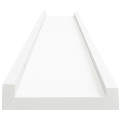 Bilderleisten 2 Stk. Weiß 80x9x3 cm MDF - Pazzar.ch