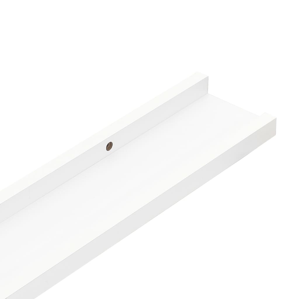 Bilderleisten 2 Stk. Weiß 80x9x3 cm MDF - Pazzar.ch
