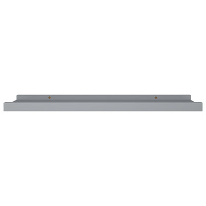 Bilderleisten 2 Stk. Grau 60x9x3 cm MDF - Pazzar.ch