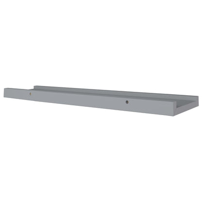 Bilderleisten 2 Stk. Grau 60x9x3 cm MDF - Pazzar.ch