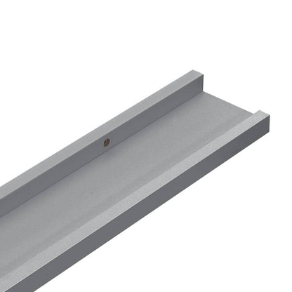 Bilderleisten 2 Stk. Grau 60x9x3 cm MDF - Pazzar.ch